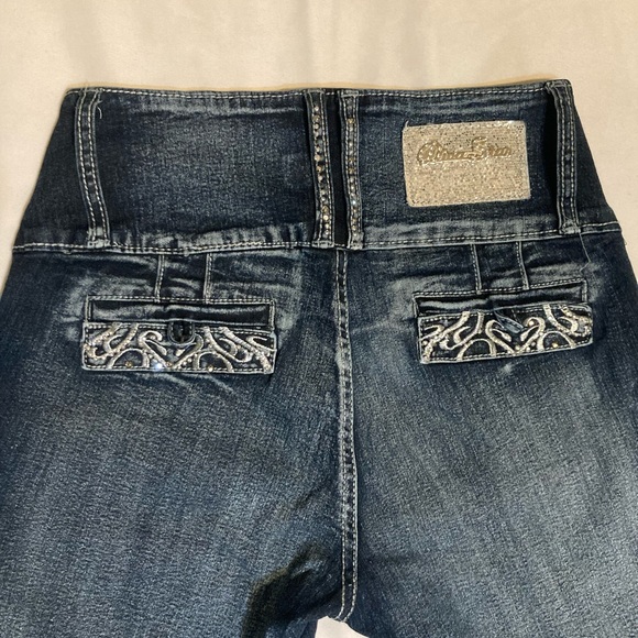 Diva Star stretch skinny jeans - size 3 - dark color with white wash - Picture 8 of 10